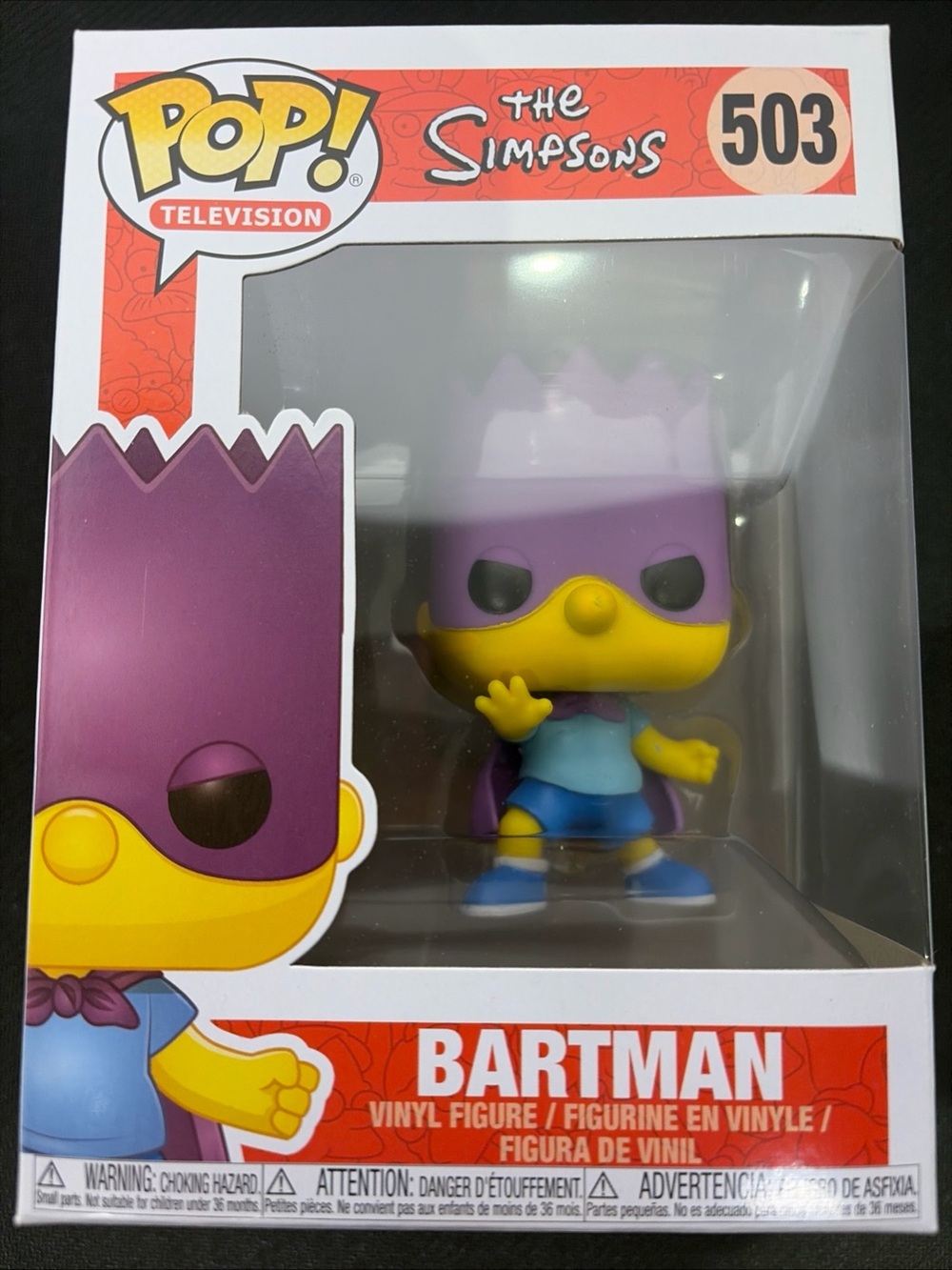 Funko Pop! The Simpsons Bartman #503 Vinyl Figure Collectible